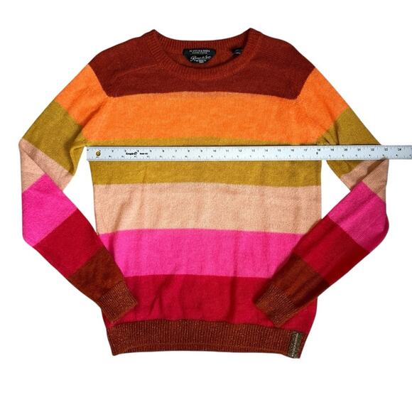 Scotch & Soda Women’s Sz M Rainbow Stripe Sweater Crewneck Pullover - Picture 10 of 12